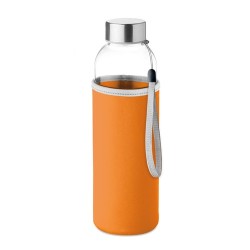 Bouteille en verre  500 ml personnalisée UTAH GLASS Matières : verre Couleurs : orange cadeau collaborateur premium
