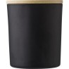 Bougie  en verre personnalisée - Matthew Matières : bambou Couleurs : noir goodies publicitaire événementiel