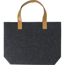Sac shopping  en feutre rPET personnalisable Hunter Matières : PET recyclé Couleurs : gris personnalisable avec votre logo