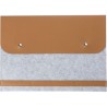Pochette  en feutre rPET pour ordinateur Jonathan Matières : PET recyclé Couleurs : gris cadeau entreprise pas cher