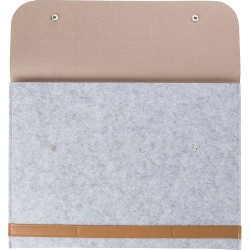 Pochette  en feutre rPET pour ordinateur Jonathan Matières : PET recyclé Couleurs : gris livraison express 24h 48h