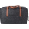Sac de voyage personnalisé en feutre rPET  Natalie Matières : PET recyclé Couleurs : gris