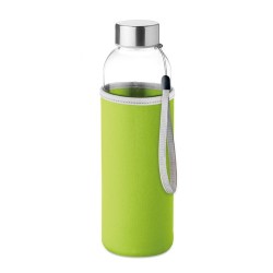 Bouteille en verre  500 ml personnalisée UTAH GLASS Matières : verre Couleurs : vert citron impression haute définition