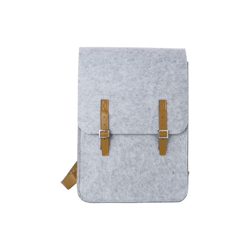 Sac à dos personnalisé en feutre rPET - Avery Matières : PET recyclé Couleurs : gris clair
