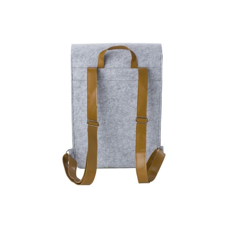 Sac à dos personnalisé en feutre rPET - Avery Matières : PET recyclé Couleurs : gris clair cadeau entreprise pas cher