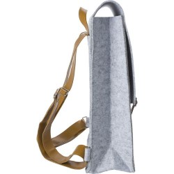 Sac à dos personnalisé en feutre rPET - Avery Matières : PET recyclé Couleurs : gris clair impression haute définition