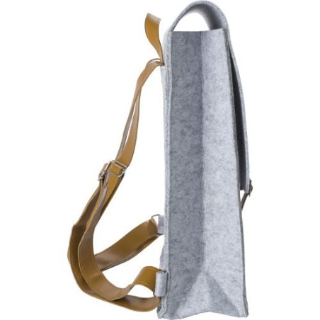 Sac à dos personnalisé en feutre rPET - Avery Matières : PET recyclé Couleurs : gris clair impression haute définition