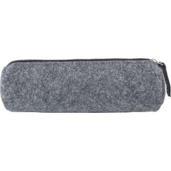 Trousse  en feutre rPET - Samantha Matières : PET recyclé Couleurs : gris personnalisable avec votre logo