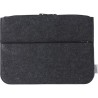 Pochette  en feutre rPET pour ordinateur personnalisée Emilia Matières : PET recyclé Couleurs : gris foncé personnalisable avec 
