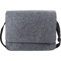 Sacoche  en feutre rPET pour ordinateur Layla Matières : PET recyclé Couleurs : gris foncé cadeau entreprise pas cher