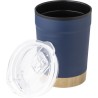 Mug personnalisé en acier inoxydable - Sophia Matières : bambou Couleurs : noir impression haute définition