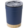 Mug personnalisé en acier inoxydable - Sophia Matières : bambou Couleurs : noir goodies entreprise design