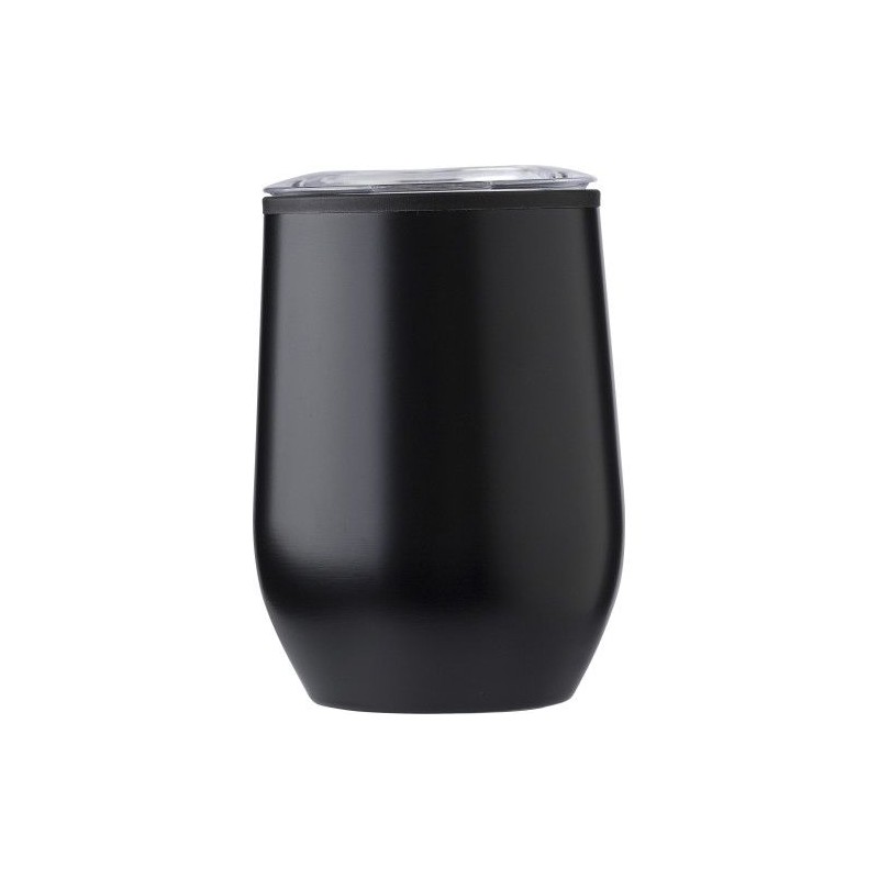 Mug publicitaire en acier inoxydable Zoe Matières : métal Couleurs : noir