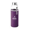 Bouteille en verre  500 ml personnalisée UTAH GLASS Matières : verre Couleurs : violet impression logo haute qualité