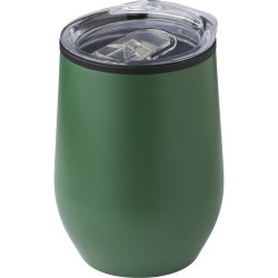 Mug publicitaire en acier inoxydable Zoe Matières : métal Couleurs : noir personnalisation sur mesure