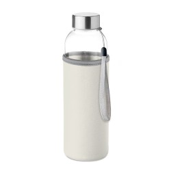 Bouteille en verre  500 ml personnalisée UTAH GLASS Matières : verre Couleurs : beige personnalisable avec votre logo