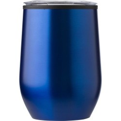 Mug publicitaire en acier inoxydable Zoe Matières : métal Couleurs : bleu marine goodies publicitaire événementiel
