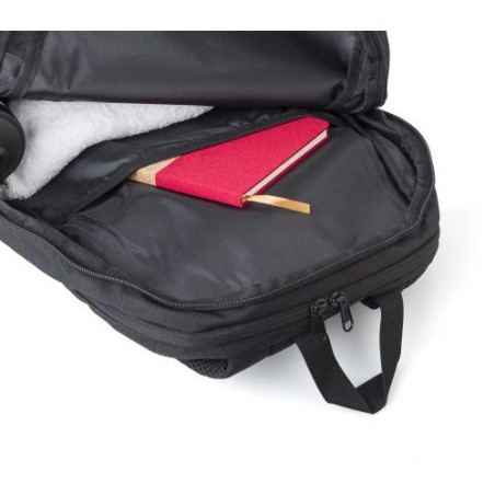 Sac à dos multifonction  en polyester rPET Sebastian Matières : nylon Couleurs : noir objet promotionnel éco-responsable