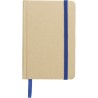 Carnet A6 personnalisé en matériau recyclé  - John Matières : caoutchouc Couleurs : bleu marquage laser ultra précis