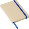 Carnet A6 personnalisé en matériau recyclé  - John Matières : caoutchouc Couleurs : bleu goodies publicitaire durable