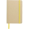 Carnet A6 personnalisé en matériau recyclé  - John Matières : caoutchouc Couleurs : jaune impression haute définition