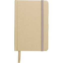 Carnet A6 personnalisé en matériau recyclé  - John Matières : caoutchouc Couleurs : kaki cadeau entreprise pas cher