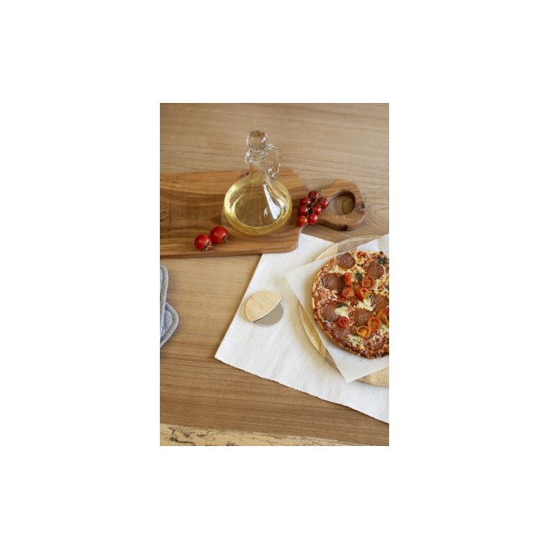 Roulette à pizza  en bambou - Ian Matières : bambou Couleurs : brun goodies publicitaire événementiel