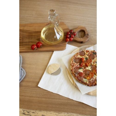 Roulette à pizza en bambou Ian - Élégance et Précision