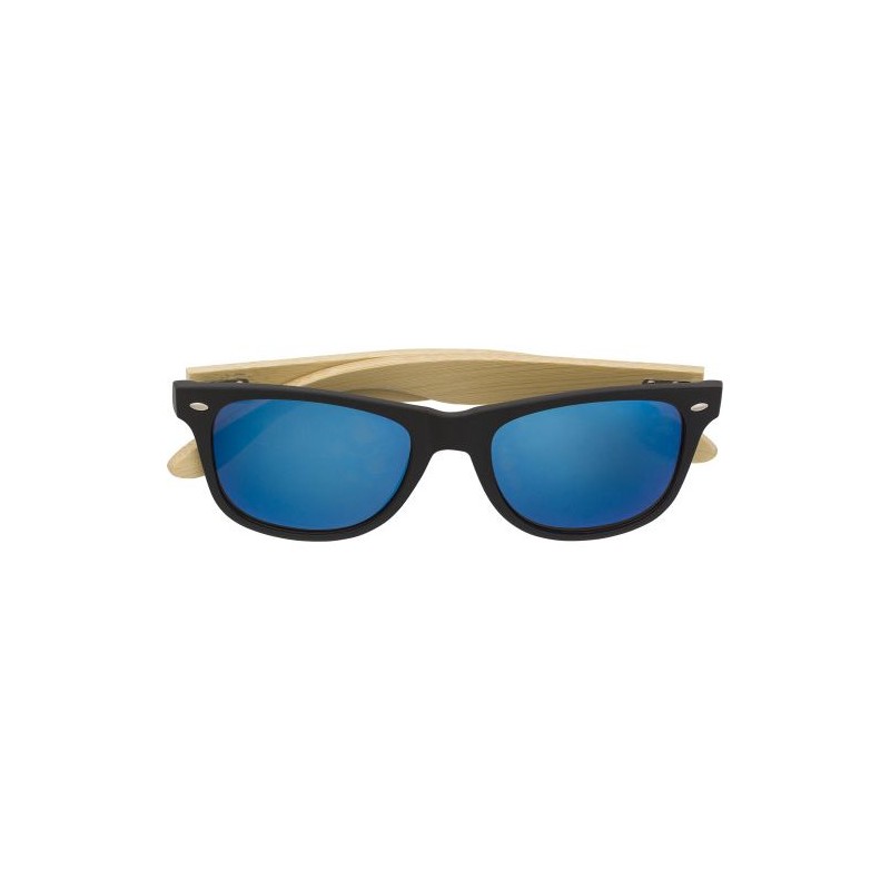 Lunettes de soleil s en ABS et bambou - Luis Matières : bambou Couleurs : bleu impression haute définition