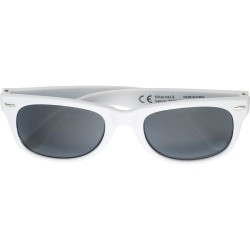 Lunettes de soleil s en polycarbonate recyclé personnalisées Angel Matières : métal Couleurs : blanc impression haute définition