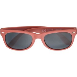 Lunettes de soleil s en polycarbonate recyclé personnalisées Angel Matières : métal Couleurs : rouge personnalisable avec votre 