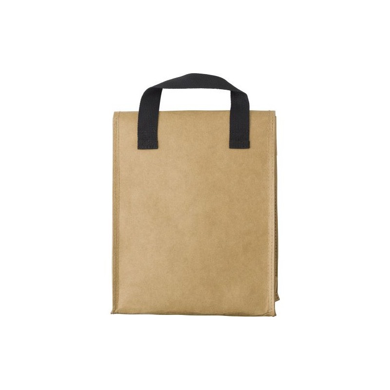 Sac isotherme  en papier laminé Declan Matières : polyester Couleurs : brun personnalisable avec votre logo