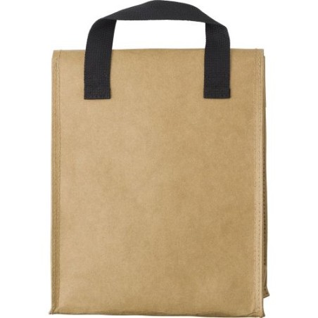 Sac isotherme  en papier laminé Declan Matières : polyester Couleurs : brun personnalisable avec votre logo