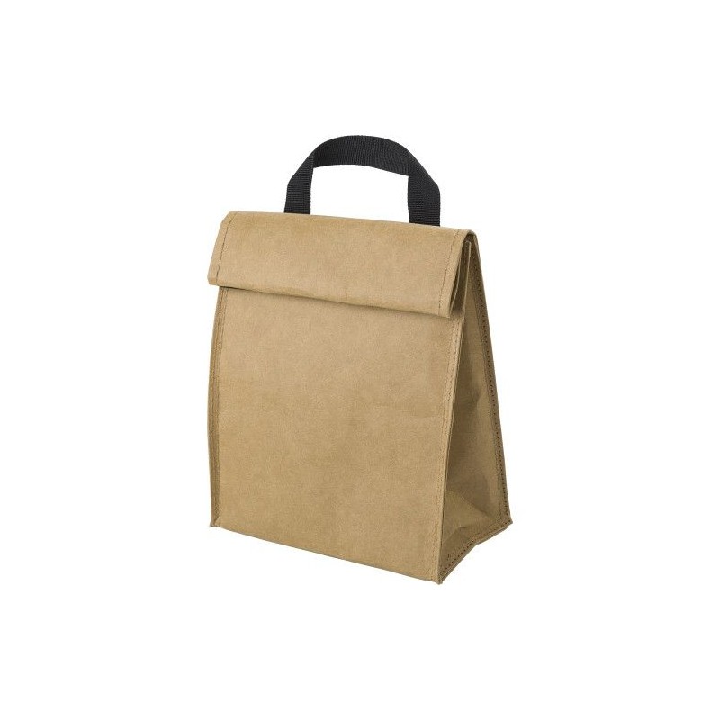 Sac isotherme  en papier laminé Declan Matières : polyester Couleurs : brun impression haute définition
