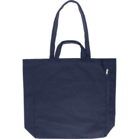 Sac Shopping Éco-responsable en Coton Recyclé Personnalisé - Bennett Matières : polyester Couleurs : bleu