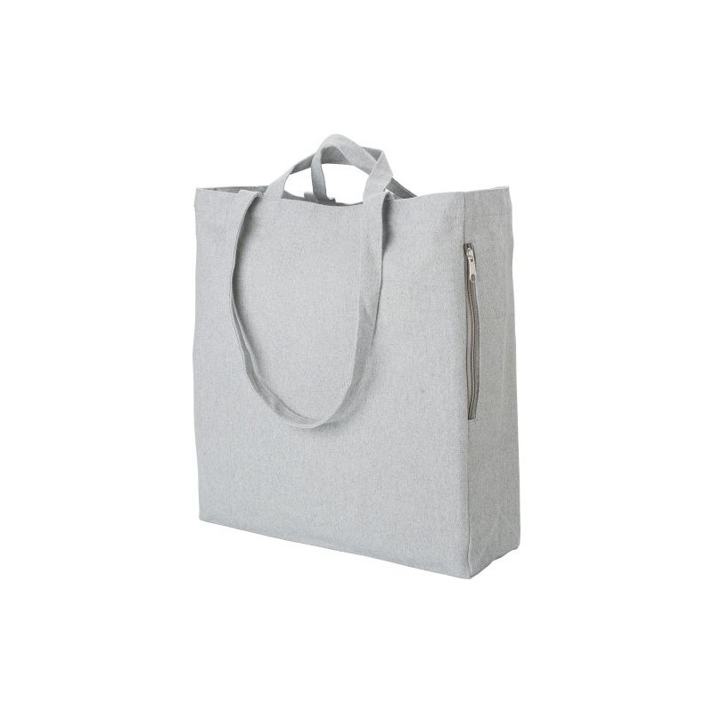 Sac Shopping Éco-responsable en Coton Recyclé Personnalisé - Bennett Matières : polyester Couleurs : bleu personnalisation rapid