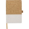 Carnet A5 Éco-responsable en Liège et Coton - Trevor Matières : liège Couleurs : blanc marquage laser ultra précis