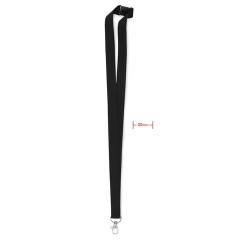 Lanyard Pratique en Métal 20mm Personnalisé pas cher - PANY Matières : PET Couleurs : noir