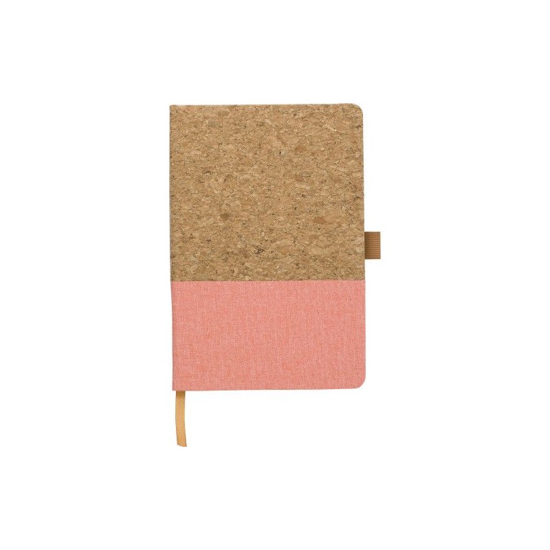 Carnet A5 Éco-responsable en Liège et Coton - Trevor Matières : liège Couleurs : blanc cadeau client original
