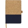 Carnet A5 Éco-responsable en Liège et Coton - Trevor Matières : liège Couleurs : bleu goodies publicitaire événementiel