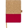Carnet A5 Éco-responsable en Liège et Coton - Trevor Matières : liège Couleurs : rouge cadeau entreprise pas cher