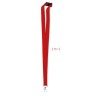 Lanyard Pratique en Métal 20mm Personnalisé pas cher - PANY Matières : PET Couleurs : rouge objet promotionnel éco-responsable