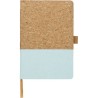 Carnet A5 Éco-responsable en Liège et Coton - Trevor Matières : liège Couleurs : bleu aqua