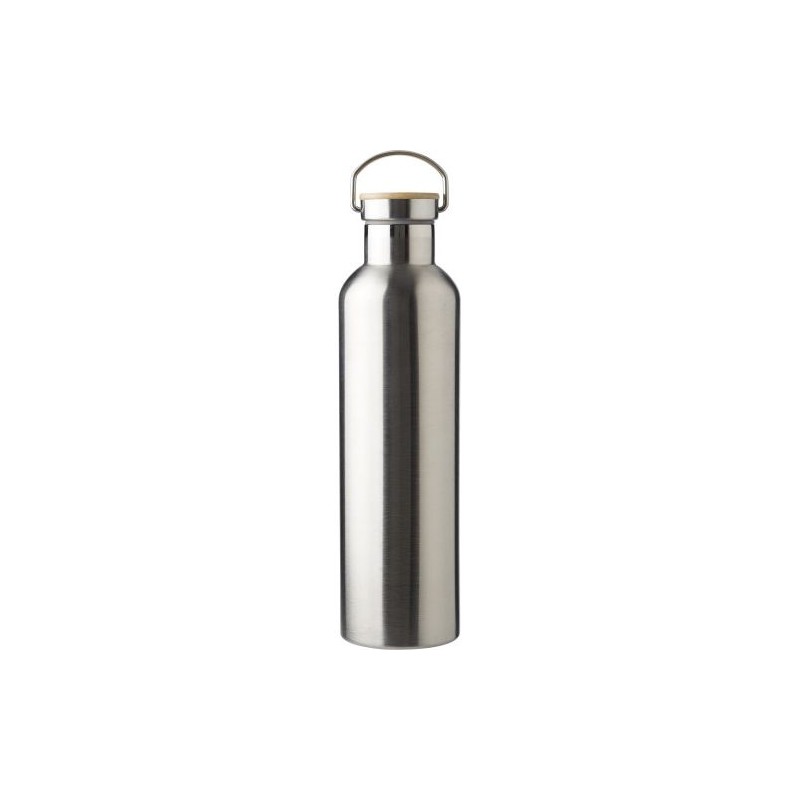 Bouteille isotherme double paroi  en acier inoxydable de 1 000 ml Damien Matières : silicone Couleurs : argenté