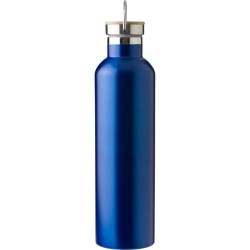 Bouteille isotherme double paroi  en acier inoxydable de 1 000 ml Damien Matières : silicone Couleurs : argenté cadeau client or