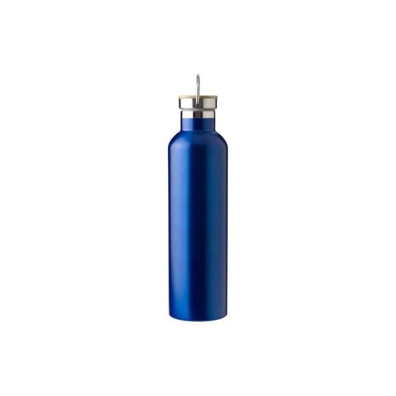 Bouteille isotherme double paroi  en acier inoxydable de 1 000 ml Damien Matières : silicone Couleurs : argenté cadeau client or