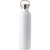 Bouteille isotherme double paroi  en acier inoxydable de 1 000 ml Damien Matières : silicone Couleurs : blanc cadeau entreprise 