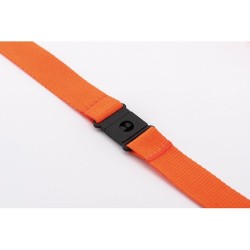 Lanyard Pratique en Métal 20mm Personnalisé pas cher - PANY Matières : PET Couleurs : orange accessoire événementiel unique