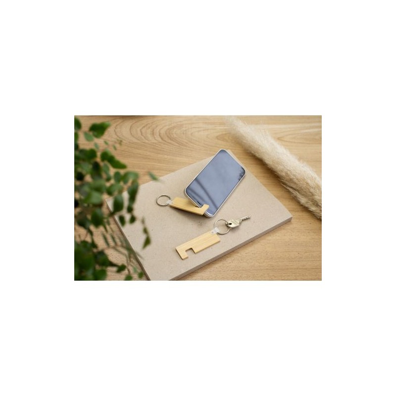 Porte-clés en Bambou Orlando - Support Téléphone Pratique
