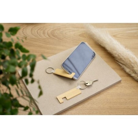 Porte-clés en Bambou Orlando - Support Téléphone Pratique